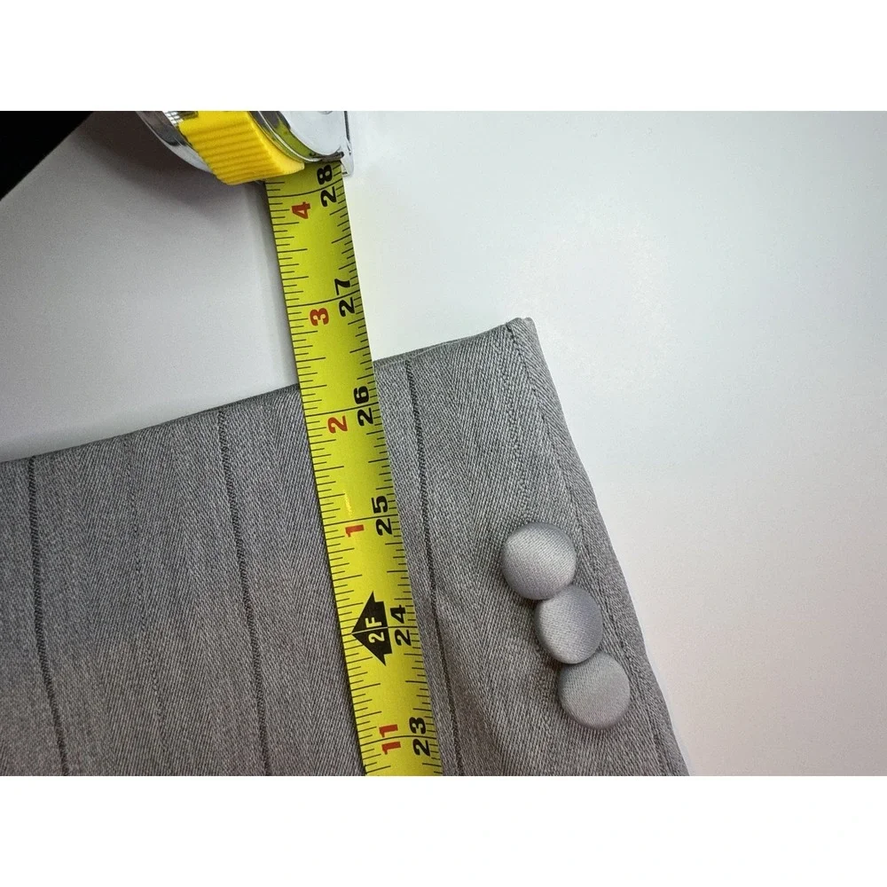 Christian Dior Monsieur Vintage 48L Grey Striped Tuxedo Jacket Peak Lapel